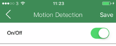 Motion Detection Enable